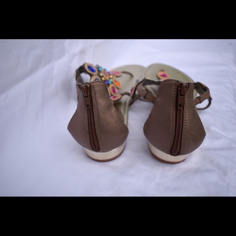 Gold and bedazzled IMPO sandals